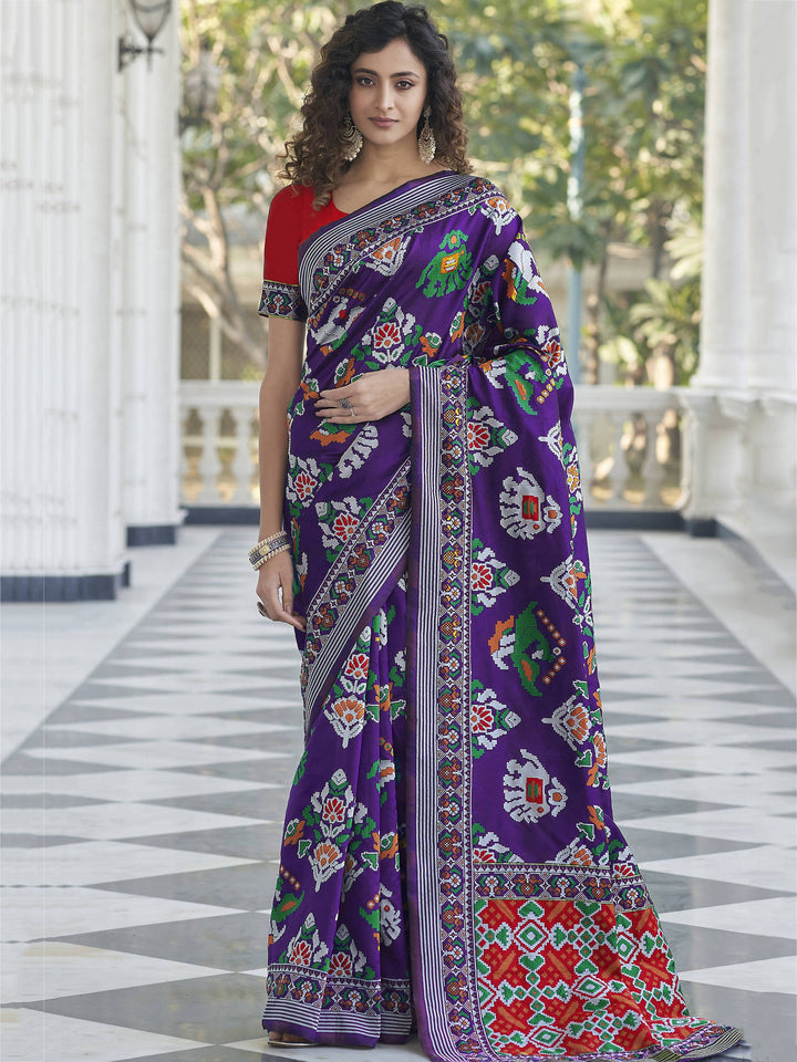 Vibrant color silk saree crafted for elegance and style.