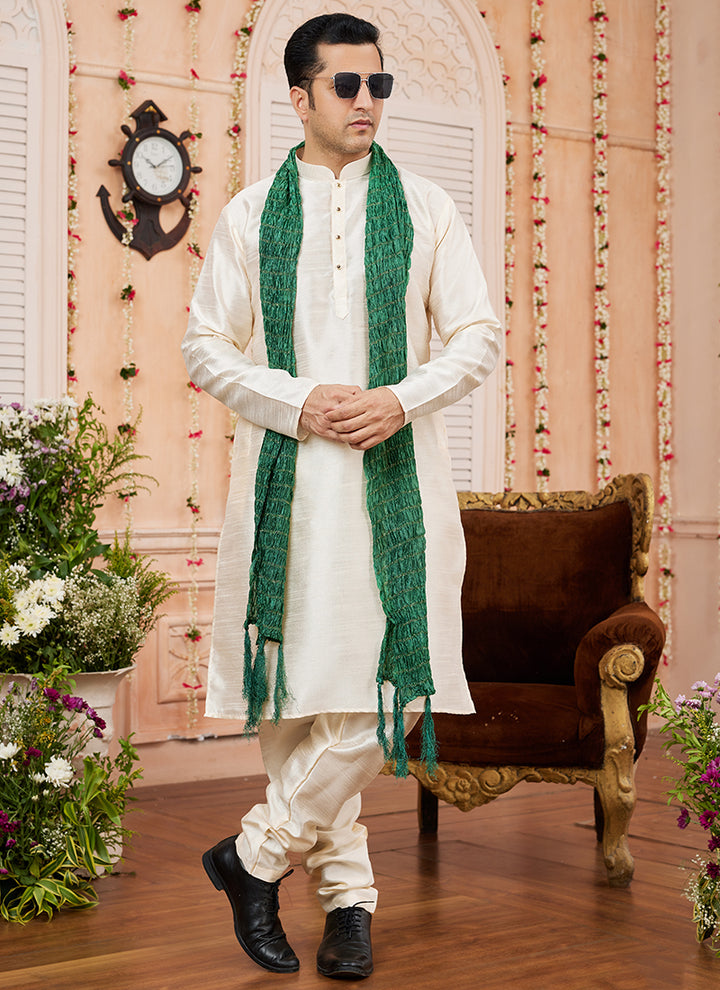 Graceful Trendy art silk Premium Kurta Pajama | Symbolizing Elegance & Luxury in Every Detail