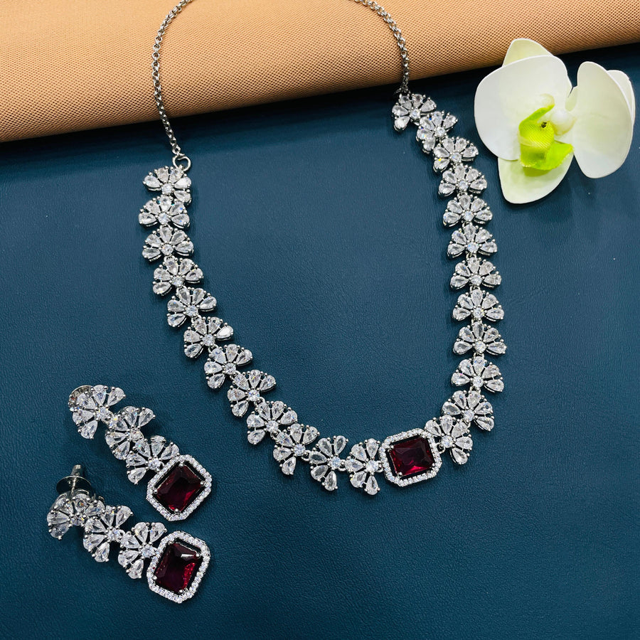 Elegant bridal necklace, enhancing beauty effortlessly on your big day.