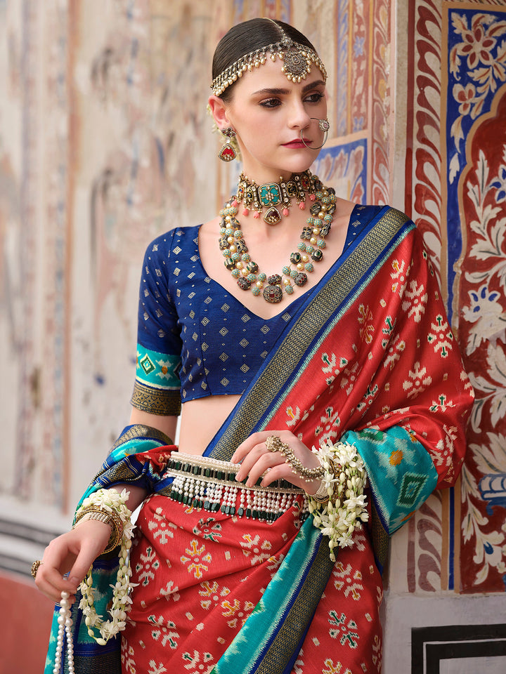 Vibrant color luxurious fabric exclusive attire crafted for elegance and style.