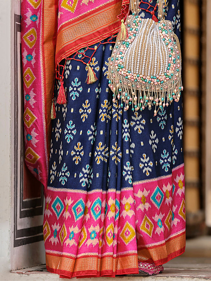 Vibrant color luxurious fabric exclusive attire crafted for elegance and style.