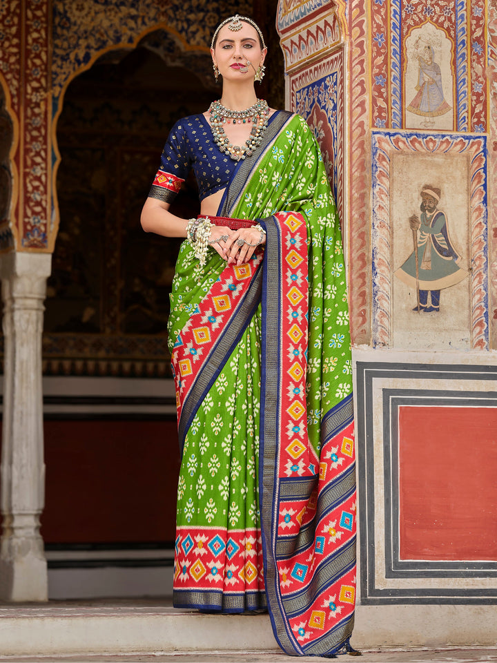 Blue silk saree crafted for elegance and style.