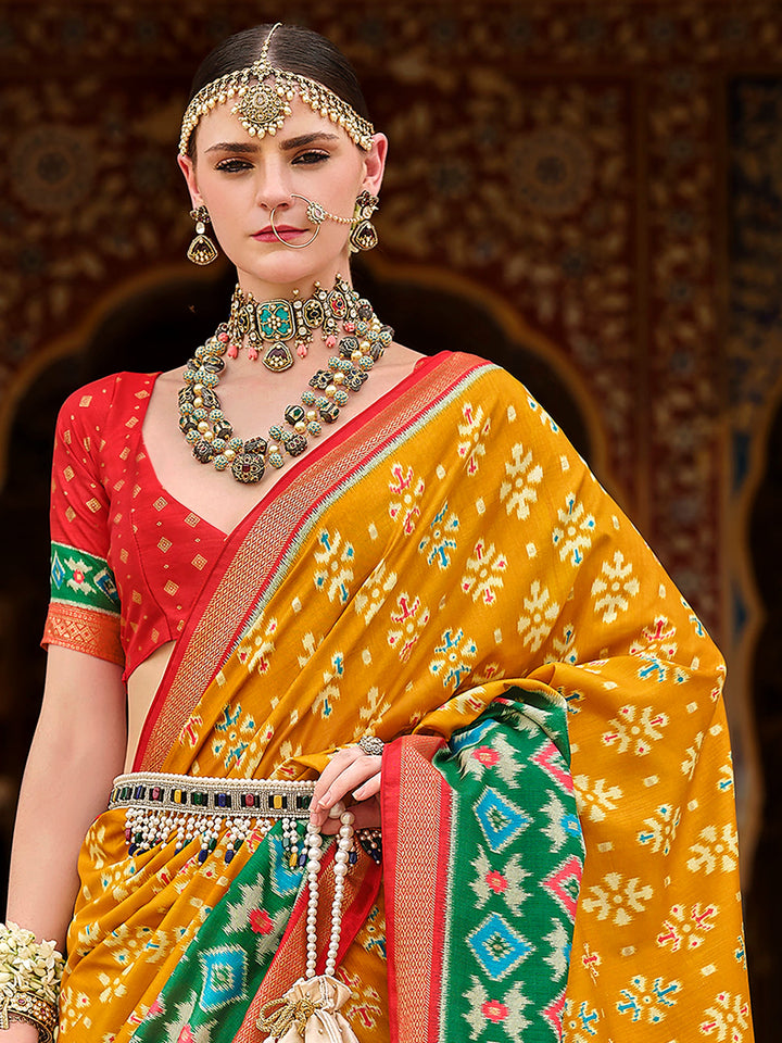 Vibrant color luxurious fabric exclusive attire crafted for elegance and style.