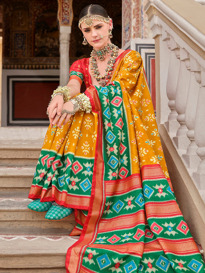 Vibrant color luxurious fabric exclusive attire crafted for elegance and style.