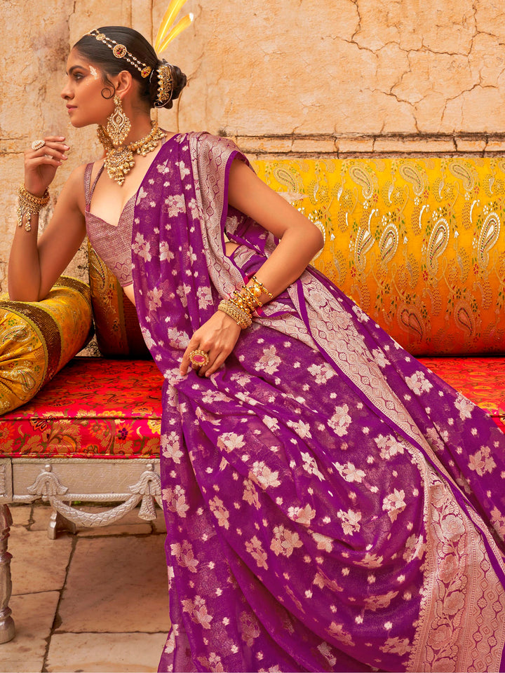 Vibrant color luxurious fabric exclusive attire crafted for elegance and style.