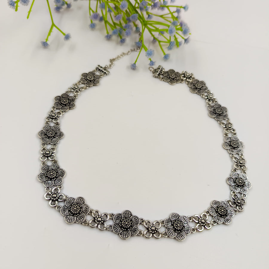 Oxidised waist chain, perfect for adding elegance to ethnic bridal wear.