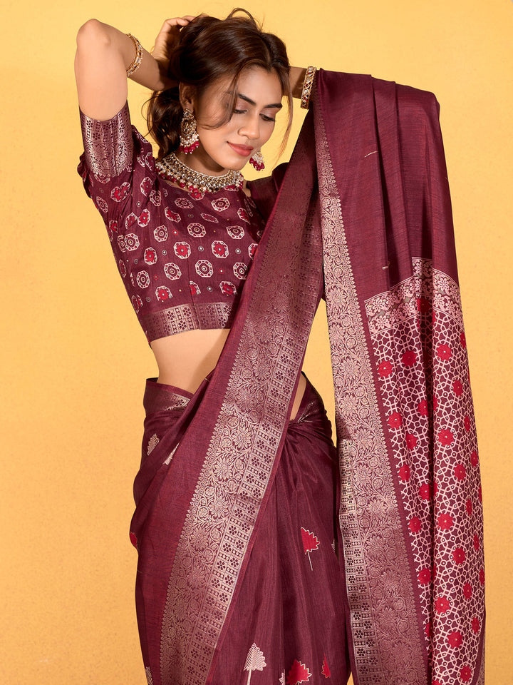 Vibrant color luxurious fabric exclusive attire crafted for elegance and style.