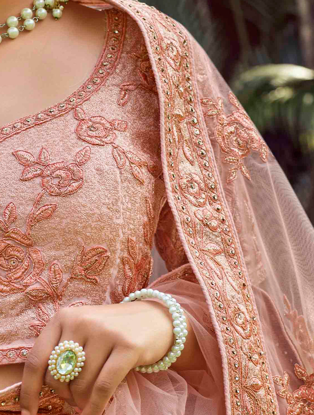 Peach Bridal Lehenga | Perfect for Weddings & Special Celebrations