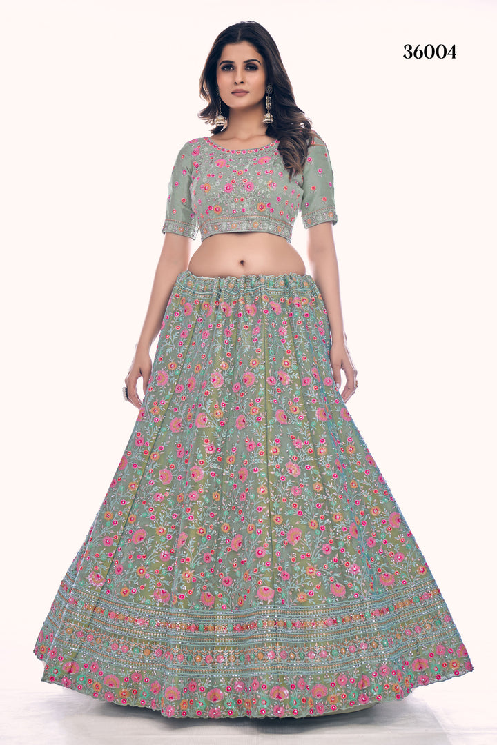 Designer Gota Silk Lehenga Choli Set | Soft Net Dupatta for Women