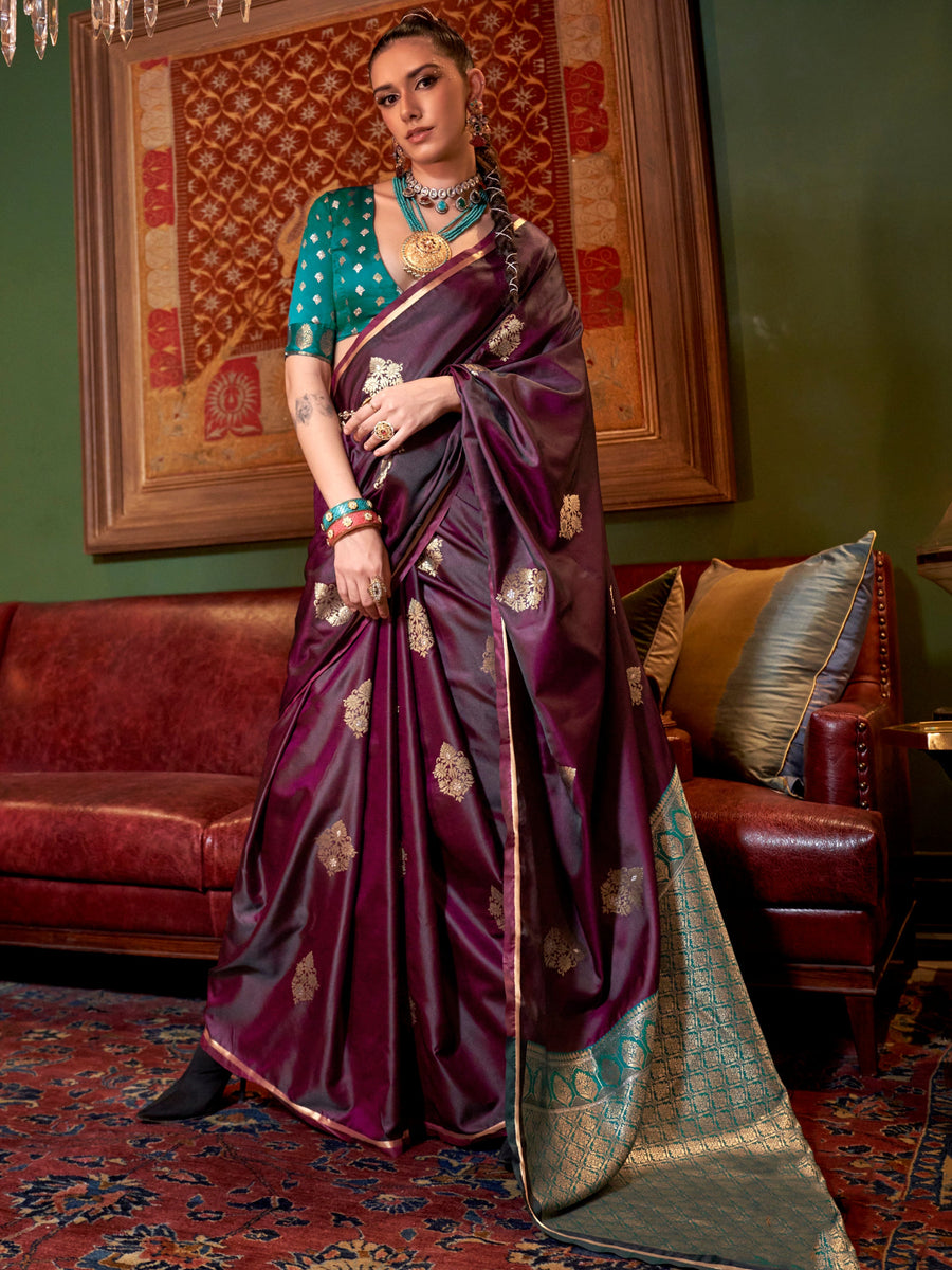 Green silk saree crafted for elegance and style.