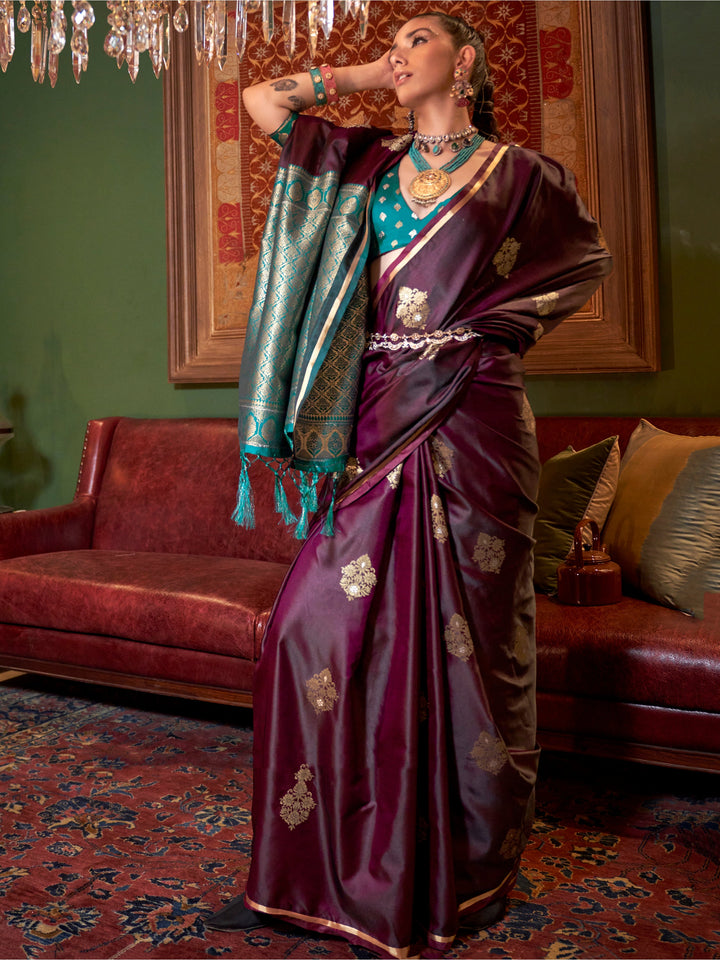 Vibrant color luxurious fabric exclusive attire crafted for elegance and style.