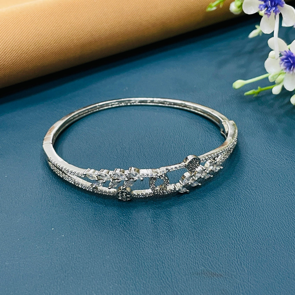 Elegant AD diamond bracelet, a stunning addition.