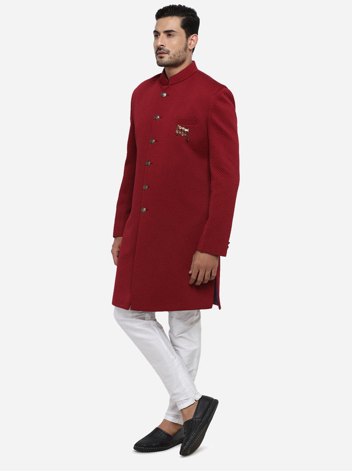 Upgrade your wardrobe with this stylish poly viscose mid-length jacket for men, suitable for festive events in the USA.