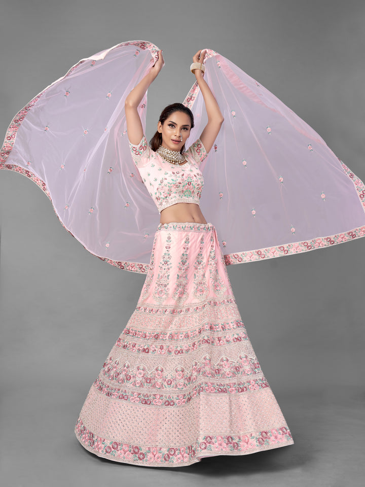 Beautiful Pink Lehenga | Perfect for Weddings & Festive Occasions