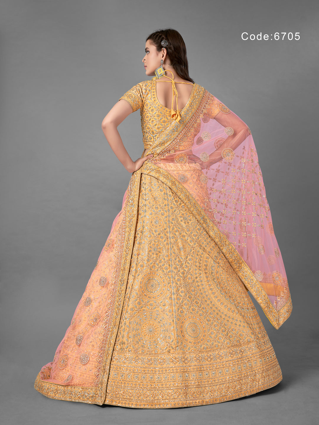 Art Silk Bridal Lehenga Choli | Traditional Indian Wedding Wear