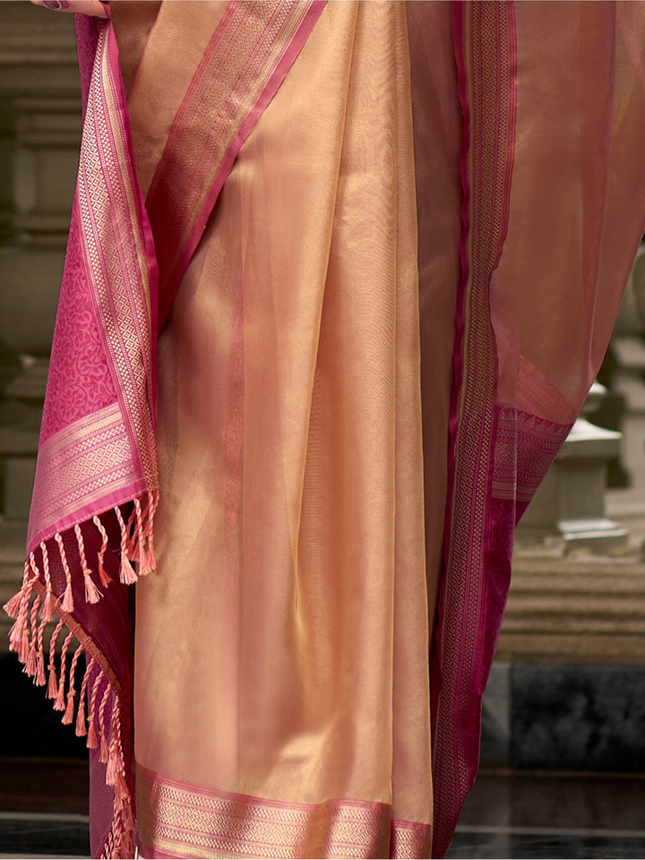 Vibrant color luxurious fabric exclusive attire crafted for elegance and style.