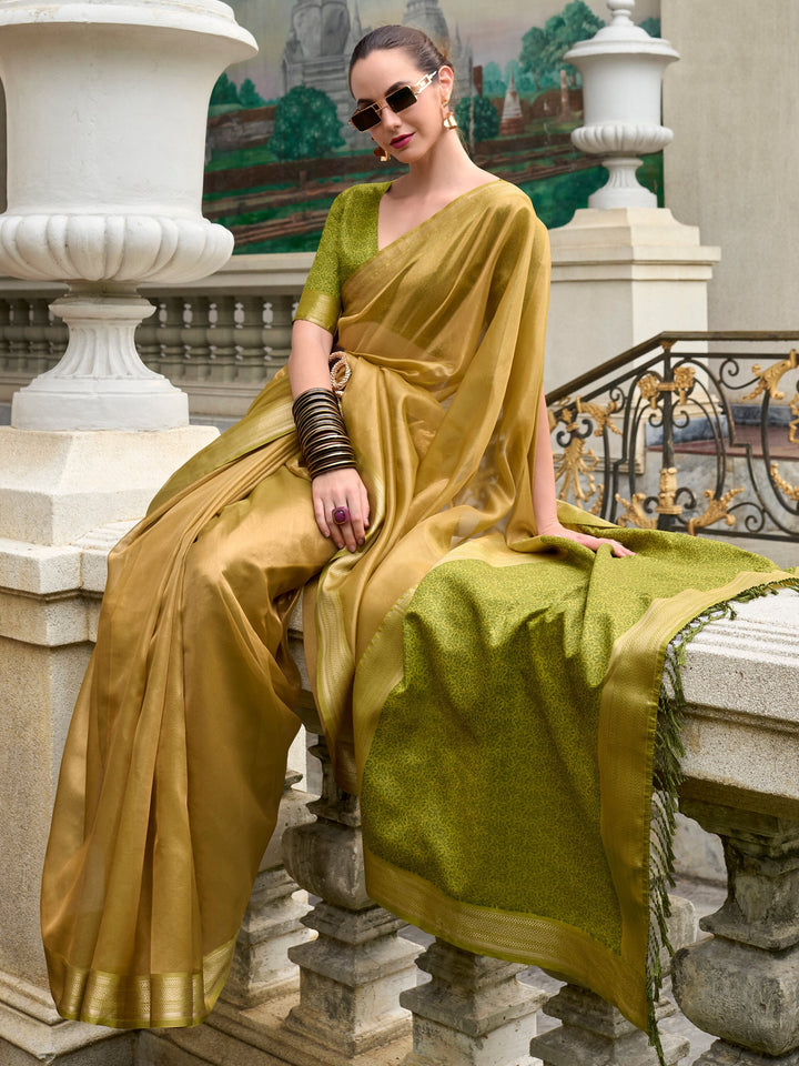 Vibrant color luxurious fabric exclusive attire crafted for elegance and style.