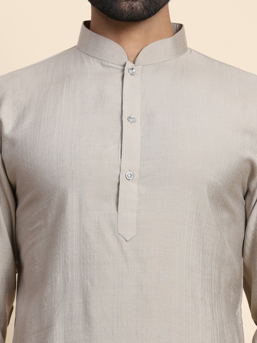 Elegant Grey Kurta | Viscose Rayon Comfort and Style