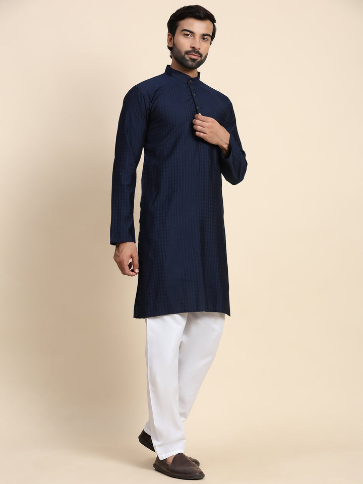 Rayon Kurta Pajama | Self-Weaved Design for Cultural Events