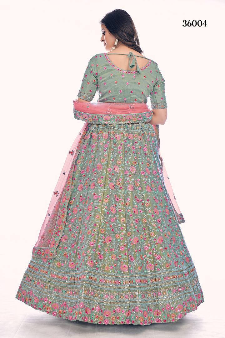 Designer Gota Silk Lehenga Choli Set | Soft Net Dupatta for Women