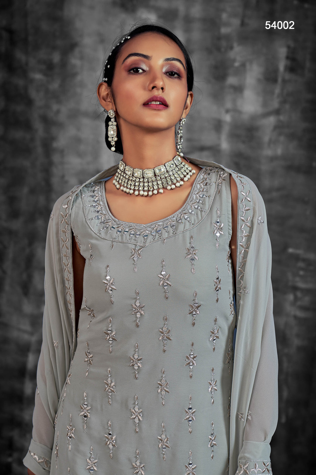 Party Wear Sharara Suit | Embroidered Stitched Kurta with Dupatta