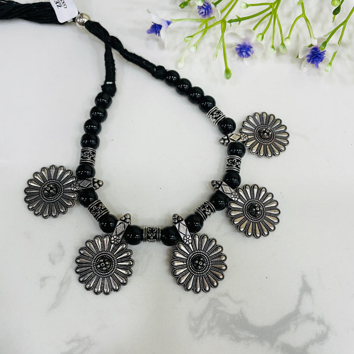 Stylish oxidised necklace set, designed for versatile styling.