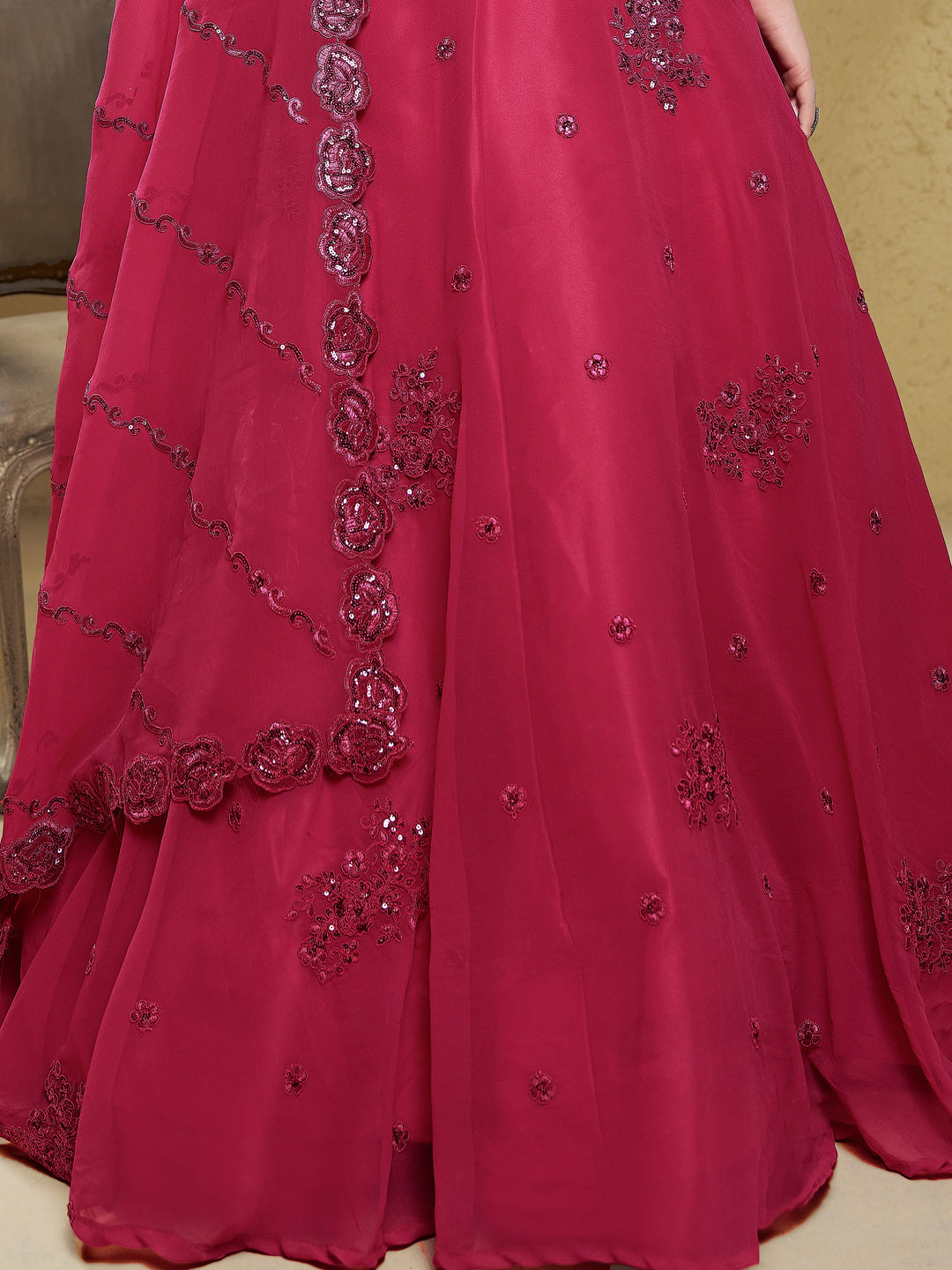 Lovely Pink Lehenga Choli | Semi-Stitched & Customizable for All Sizes