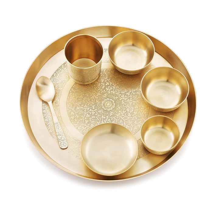 Attro Satvik Kansa Maharaja Set | Ayurvedic Bronze Dining Set