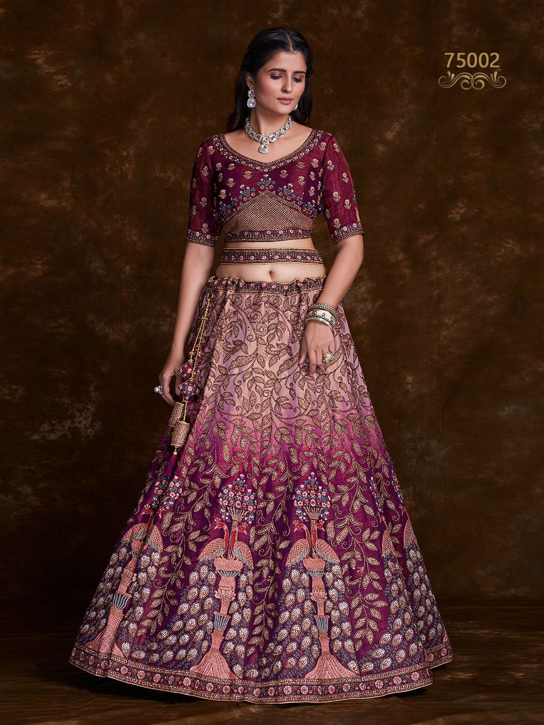 Elegant Chaniya Choli Set | Bridal Lehenga with Intricate Embroidery