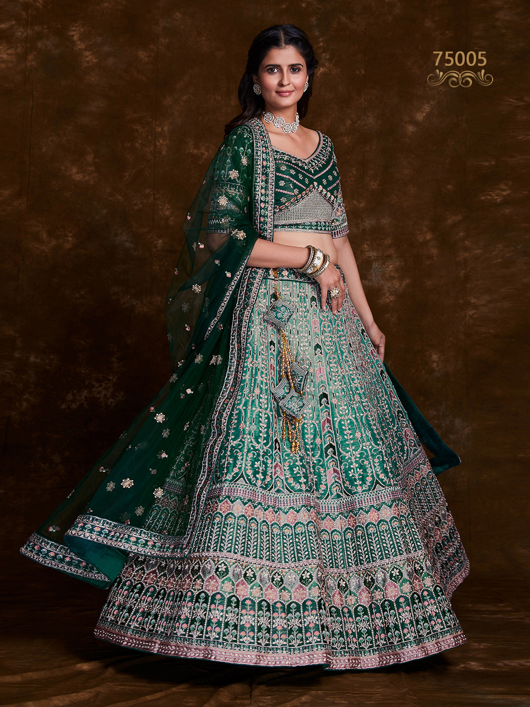 Trendy Art Silk Lehenga Choli | Thread & Zari Work for Special Occasions