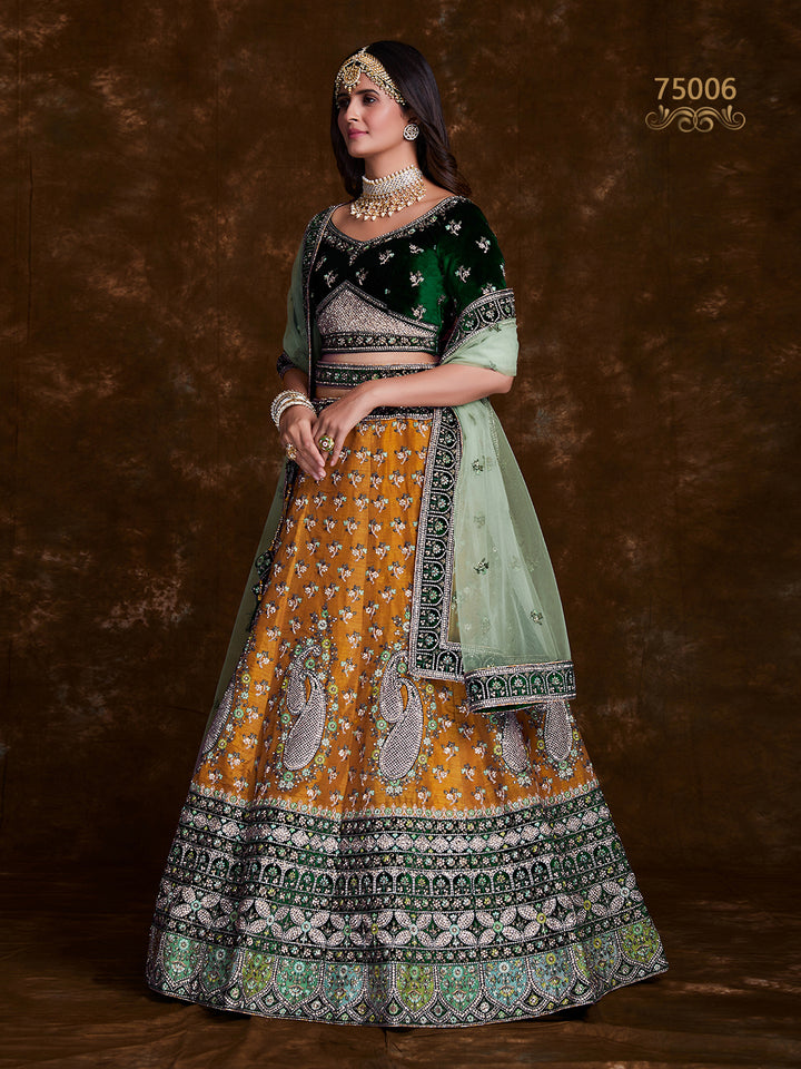 Premium Fancy Fabric Chaniya Choli | Exquisite Embroidery for Weddings