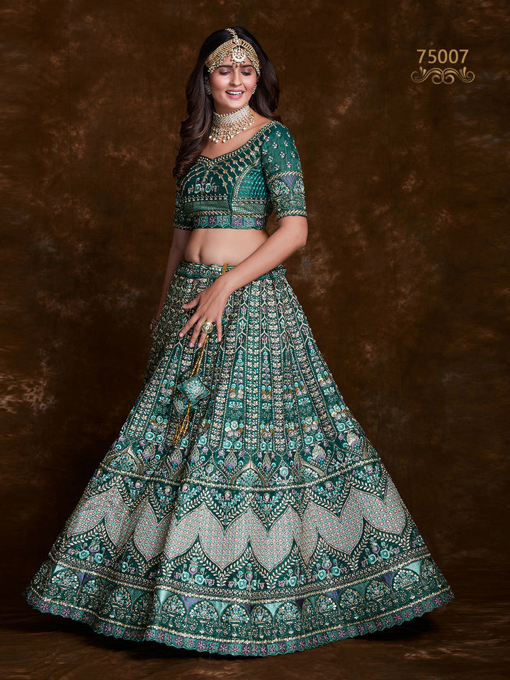 Vibrant Art Silk Lehenga Choli | Thread & Zari Work for Special Occasions