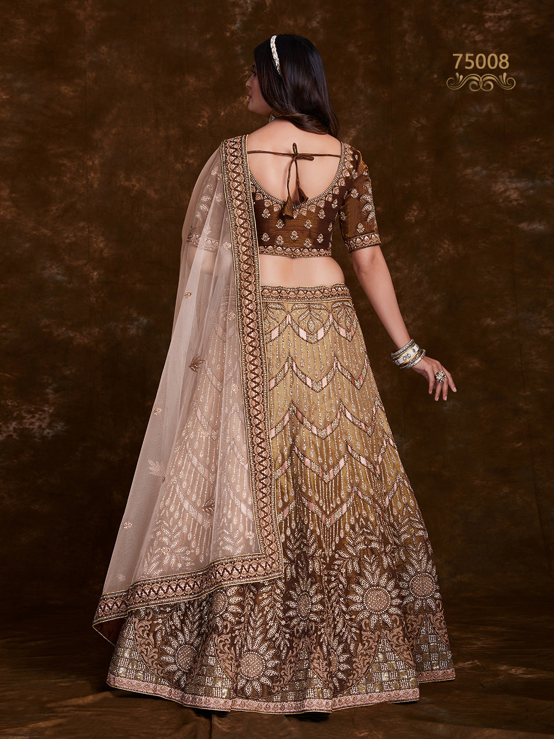 Stunning Art Silk Lehenga Choli | Embellished Choli & Net Dupatta