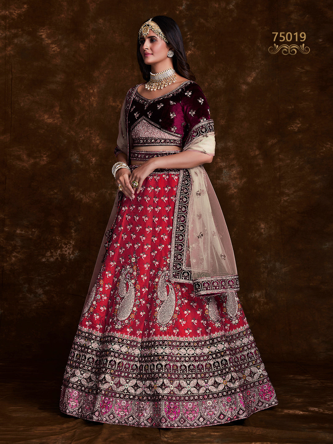 Premium Fancy Fabric Chaniya Choli | Exquisite Embroidery for Weddings