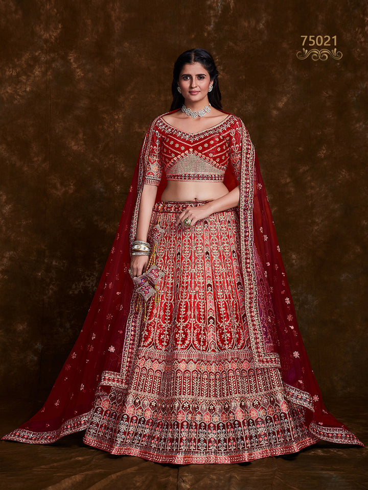 Trendy Art Silk Lehenga Choli | Thread & Zari Work for Special Occasions