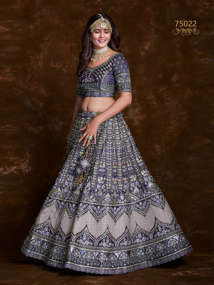 Vibrant Art Silk Lehenga Choli | Thread & Zari Work for Special Occasions