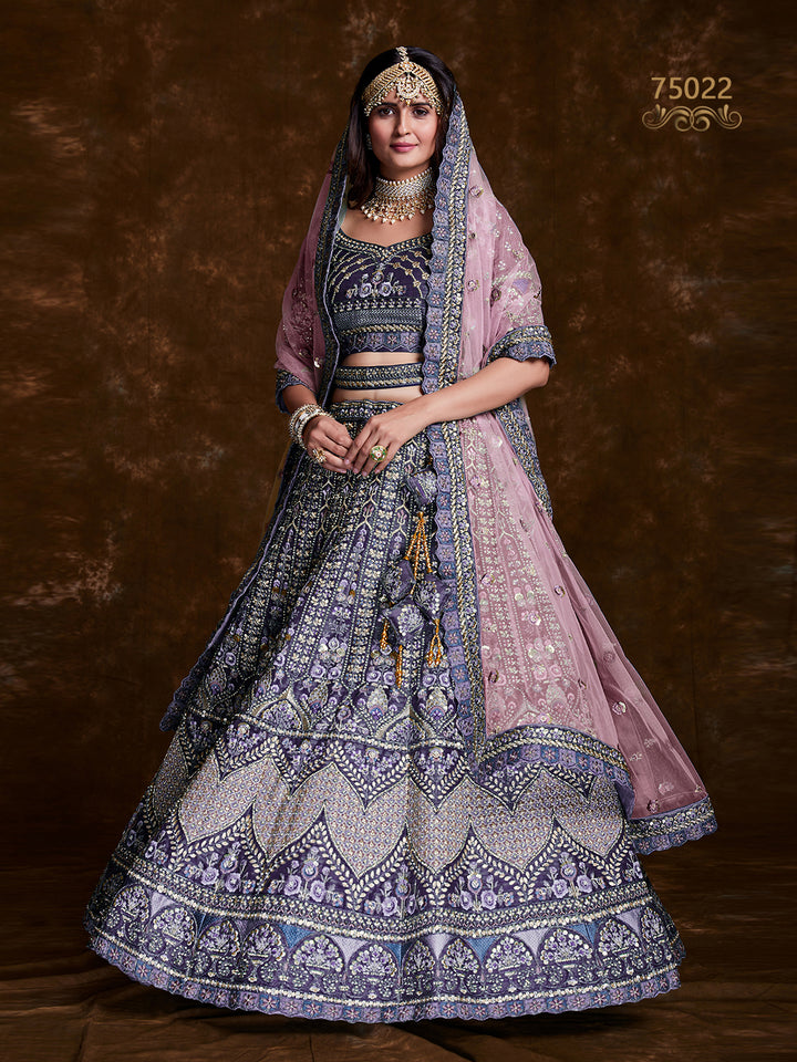 Vibrant Art Silk Lehenga Choli | Thread & Zari Work for Special Occasions