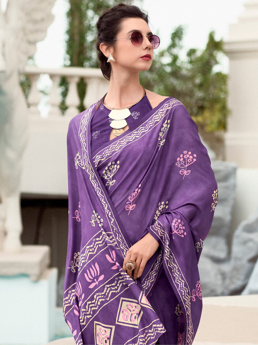 Vibrant color luxurious fabric exclusive attire crafted for elegance and style.