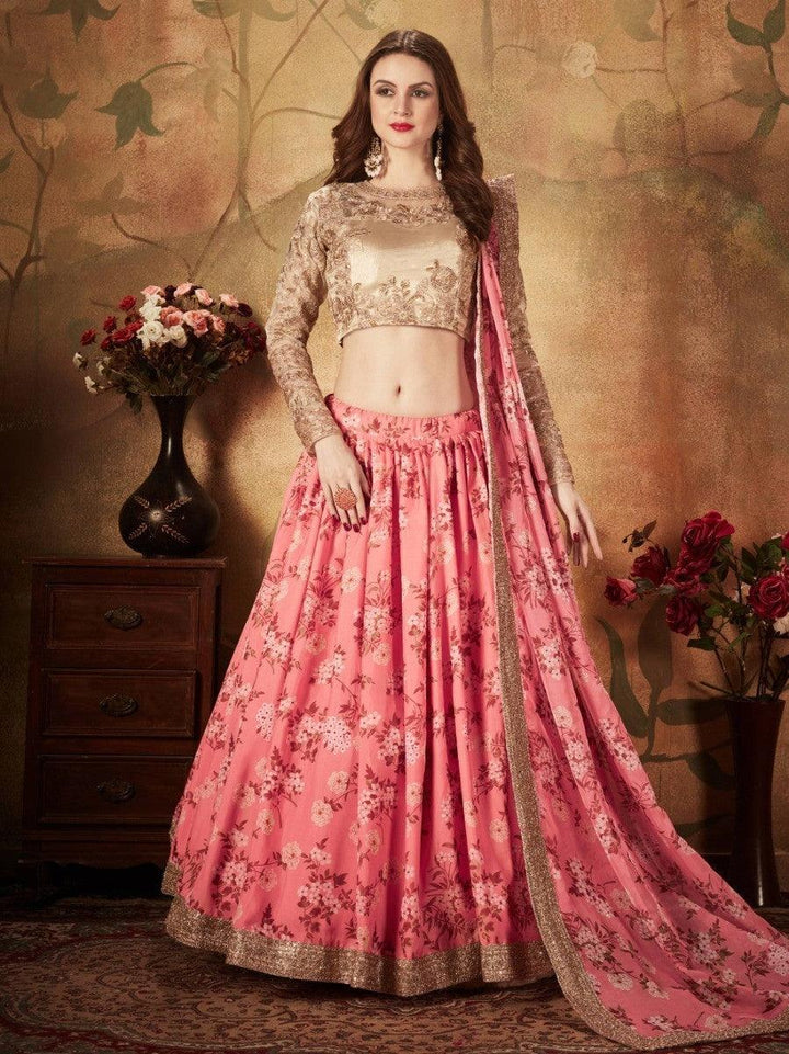 Sabyasachi Inspired Pink Lehenga | Bridal Lehenga Choli Set