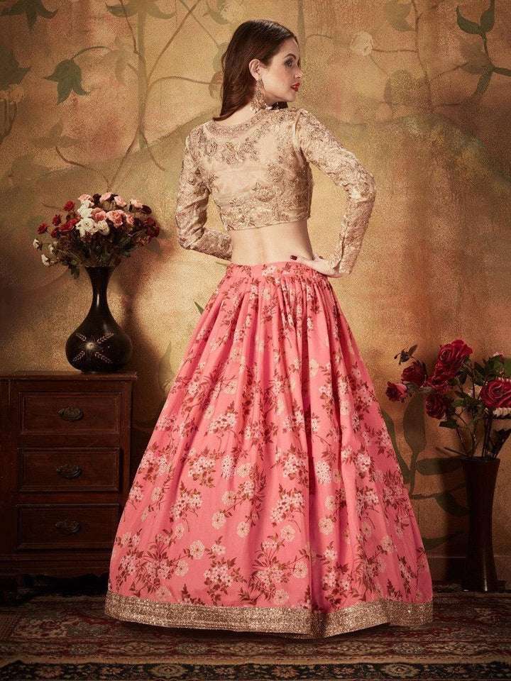 Sabyasachi Inspired Pink Lehenga | Bridal Lehenga Choli Set