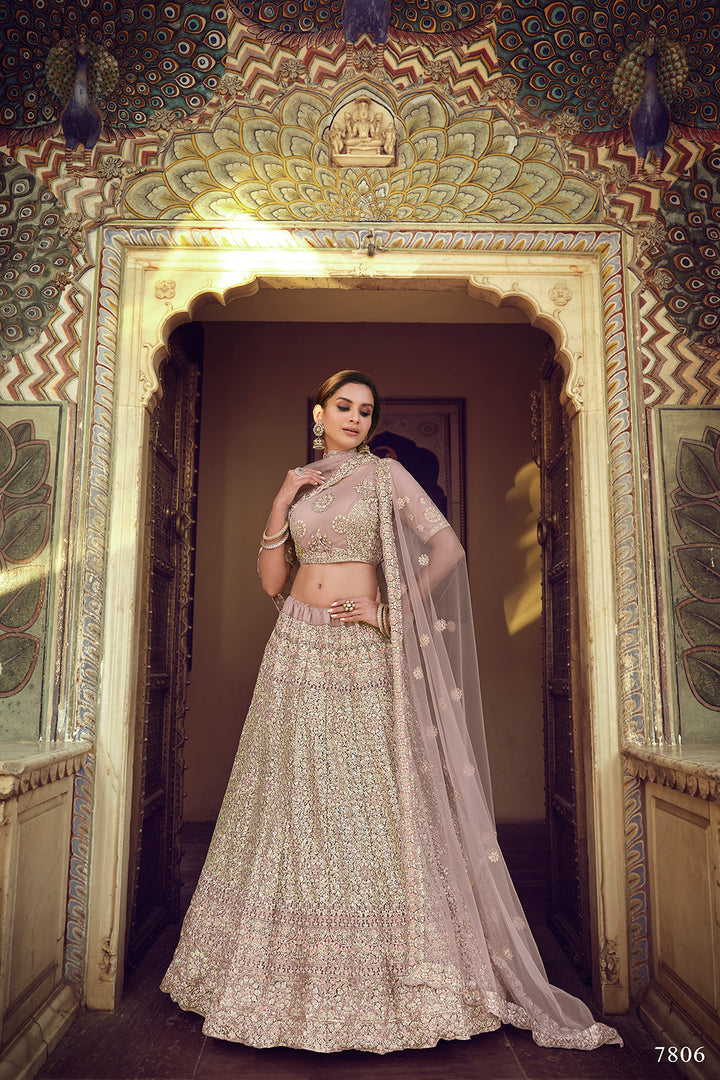 Mauve Lehenga | Bridal & Festive Lehenga Indian Style Choli Set