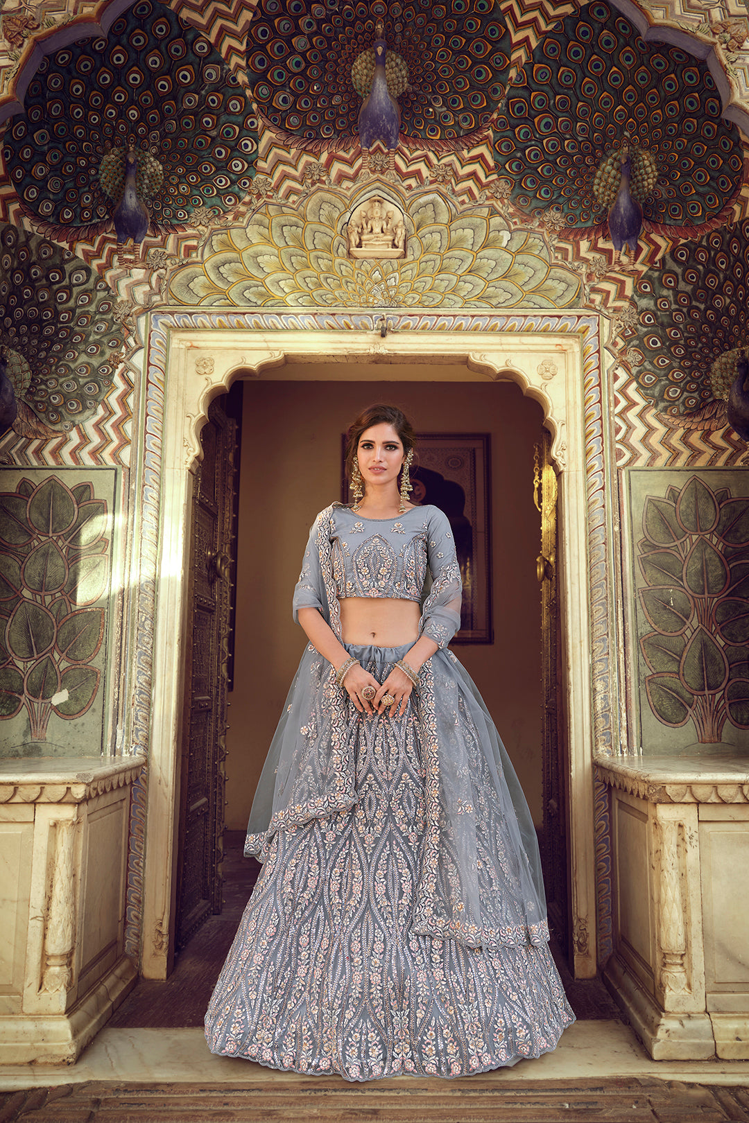 Grey Lehenga Choli | Party Wear & Wedding Lehenga