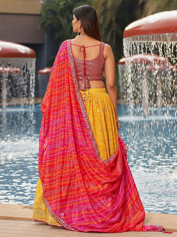 Vibrant Yellow Lehenga Choli | Perfect for Weddings & Receptions