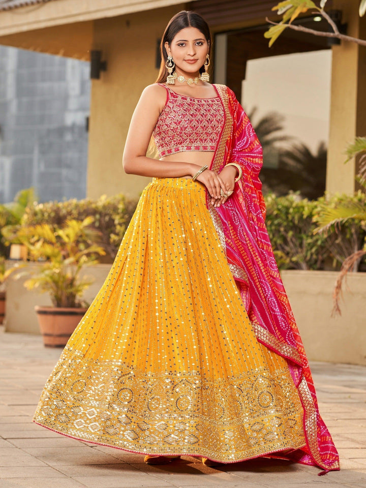 Classic Yellow Lehenga Choli | Perfect for Cocktail & Wedding Wear