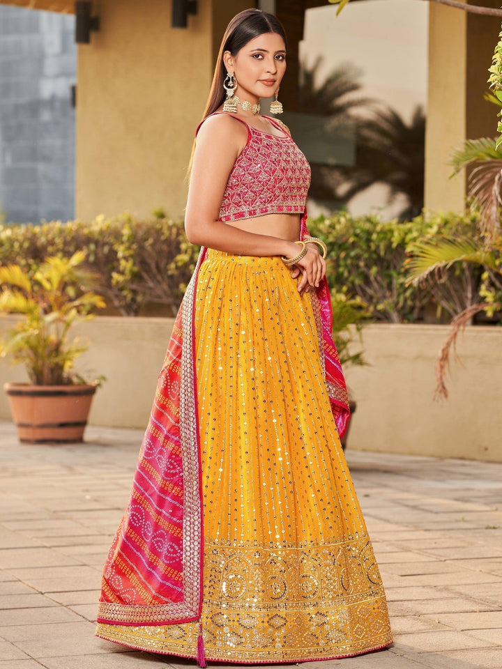 Classic Yellow Lehenga Choli | Perfect for Cocktail & Wedding Wear