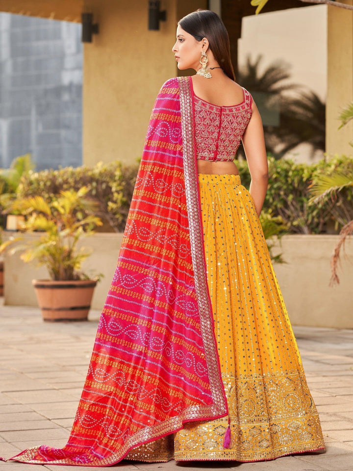 Classic Yellow Lehenga Choli | Perfect for Cocktail & Wedding Wear