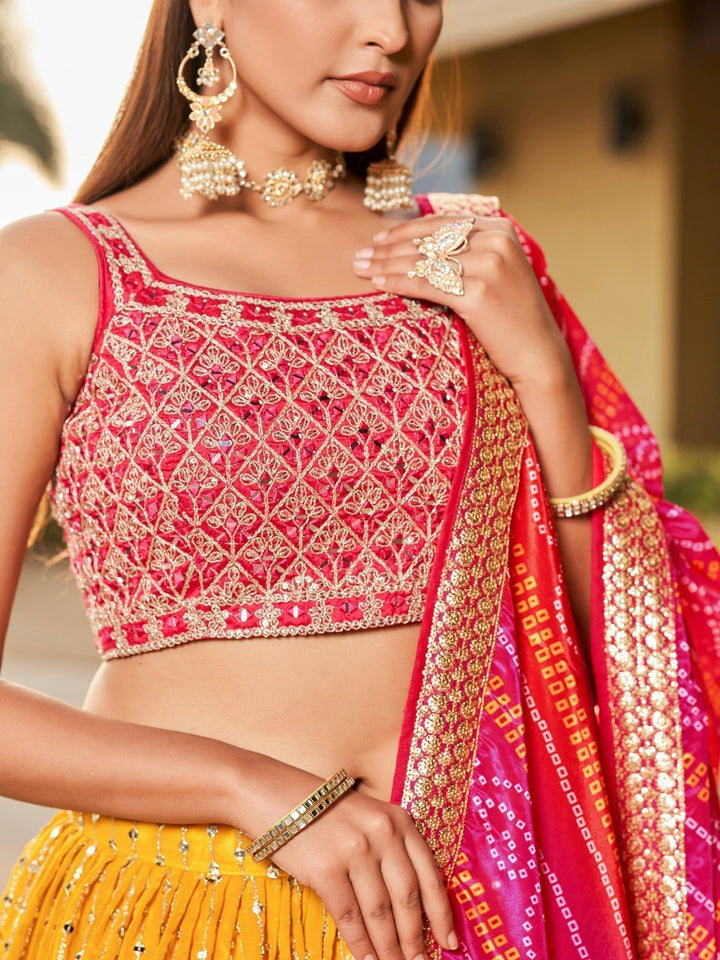 Classic Yellow Lehenga Choli | Perfect for Cocktail & Wedding Wear