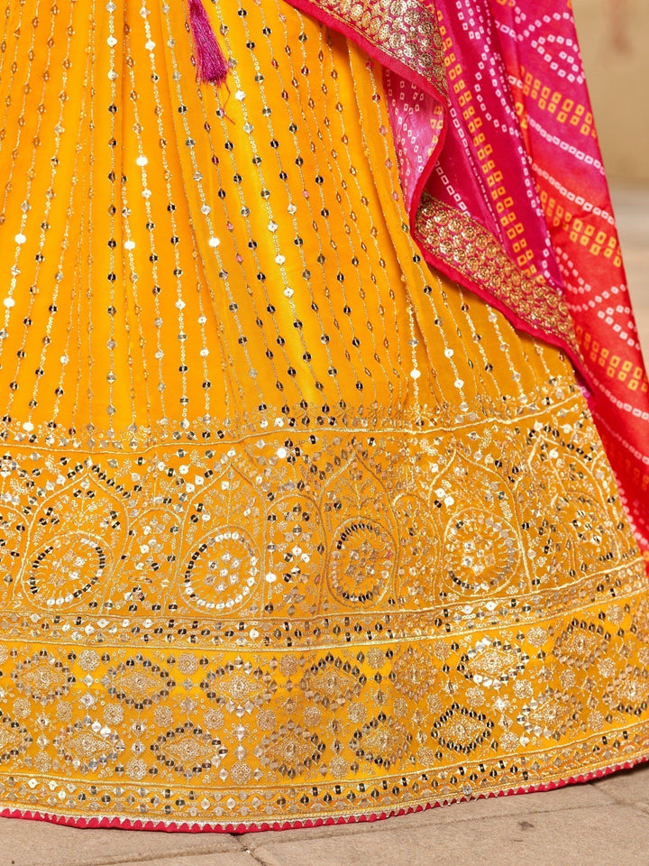 Classic Yellow Lehenga Choli | Perfect for Cocktail & Wedding Wear