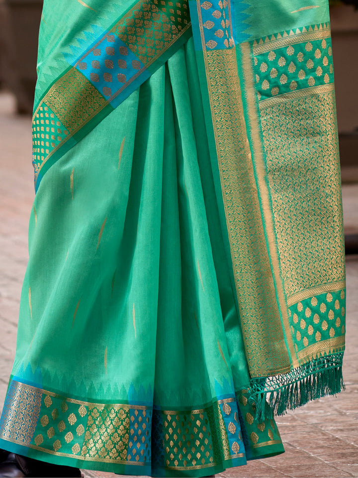 Vibrant color luxurious fabric exclusive attire crafted for elegance and style.