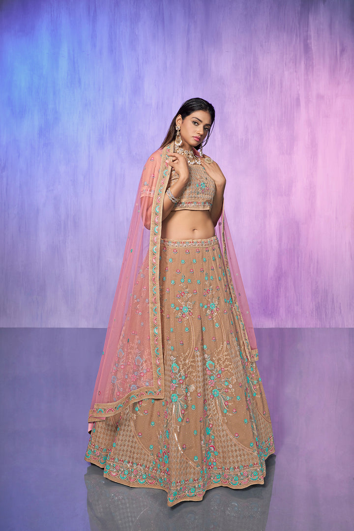 Mauve Embroidered Lehenga Choli | Perfect for Weddings & Parties